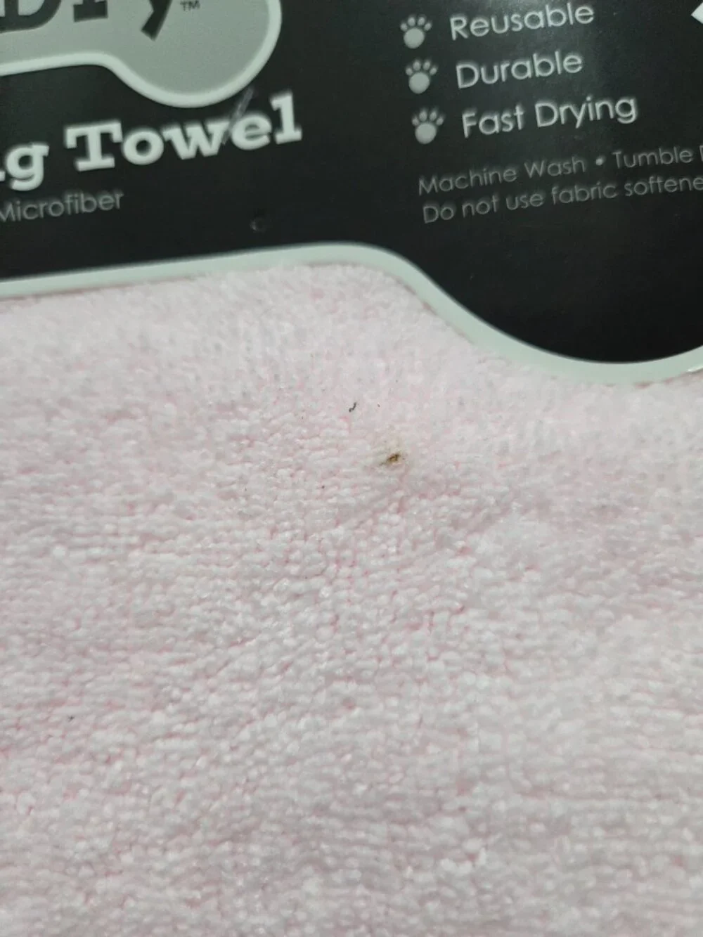 Bone Dry Pale Pink Dog Drying Towel